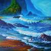 Morning Surf - Oregon - Prof Qlty Oil On 3X P Cnv Paintings - By Joseph Ruff, Realism Painting Artist